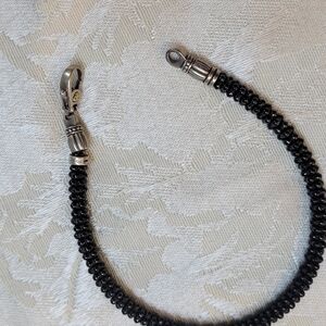 Black ceramic Lagos bracelet.